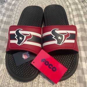 Houston Texans Velcro Sport Slides